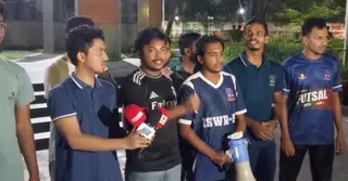 গাজীপুরে সাংবাদিক হত্যার বিচারের দাবিতে ঢাবিতে মানববন্ধন